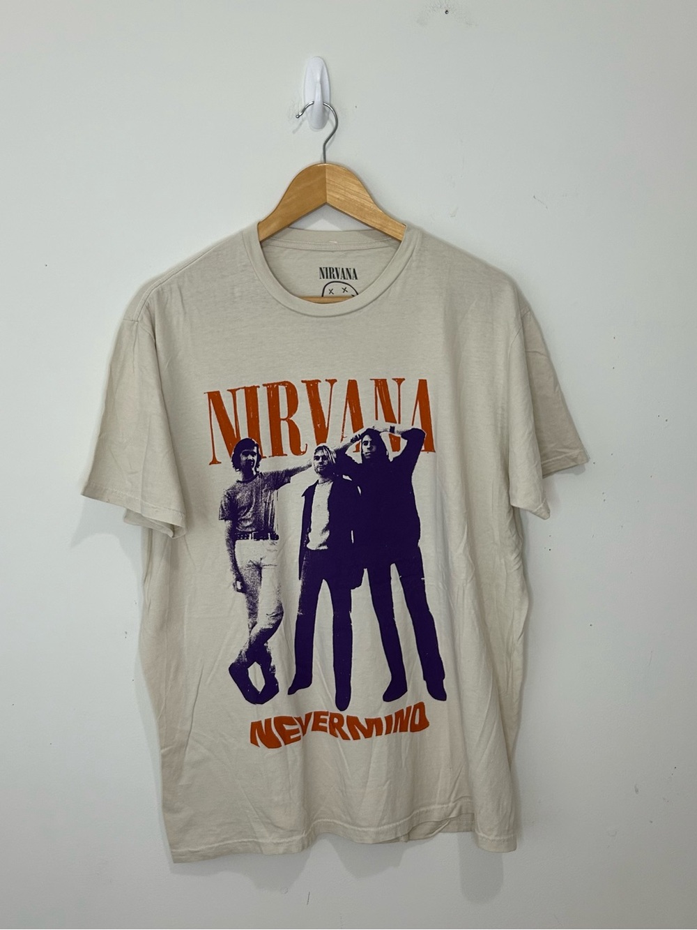 Nirvana Nevermind Graphic T-Shirt, Rock & Pop Music Tee, Size XL